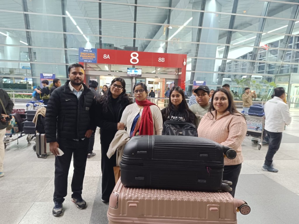 Students and families before MBBS abroad departure